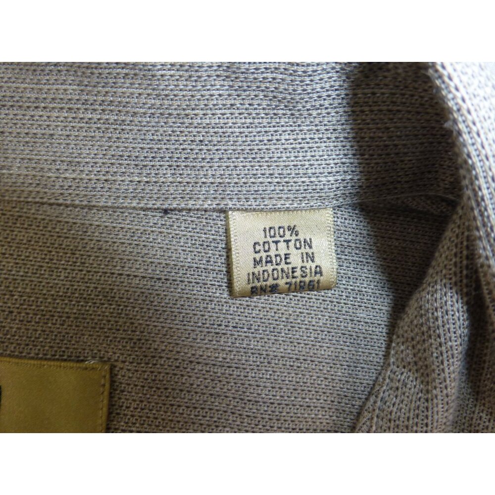 Bachrach Mens Beige Long Sleeve Button-Up Shirt L 16-16.5 100% Cotton - Picture 4 of 10